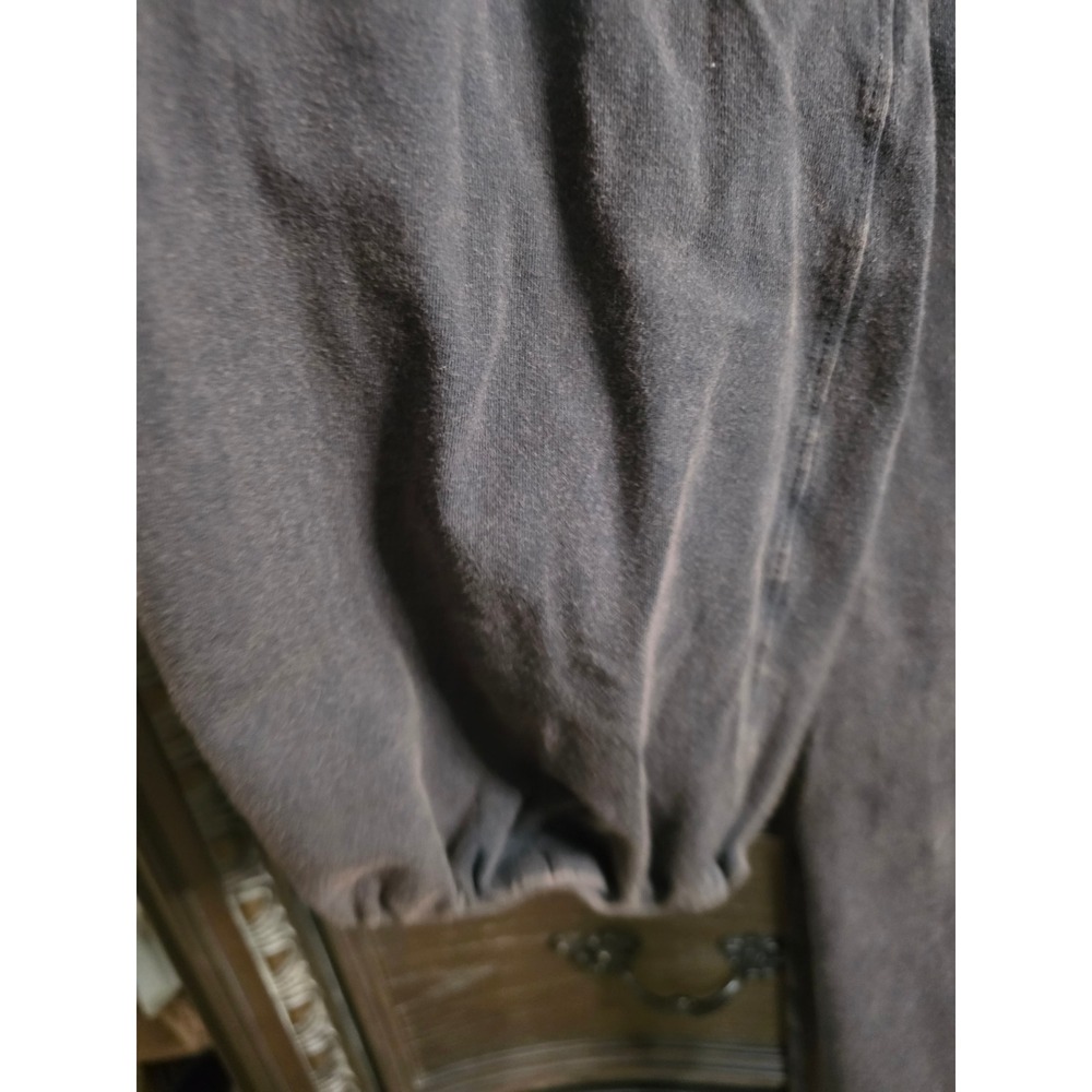 Free People FP Movement Sweatpants Faded Black Fleece Joggers Pockets High Rise - Picture 4 of 8